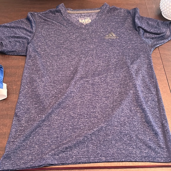adidas Shirts Mens Medium Adidas Blue Speckled Performance T Shirt